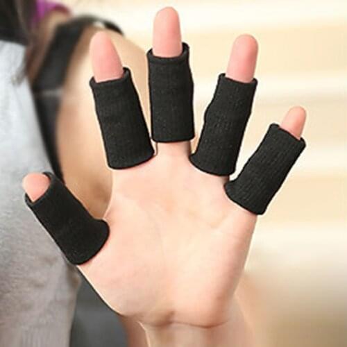 10pcs Basketbal Sports Finger Armfuls Knitted Finger Joints Slip Elastic Finger Tools Fingerstall Caps Protector BHD2