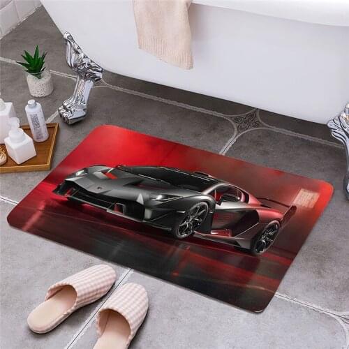 Sports Car Entrance Door Floor Mat Door Mat Non-Slip Foot Pad Home Welcome Carpet For Hallway Bath Kitchen Doormat