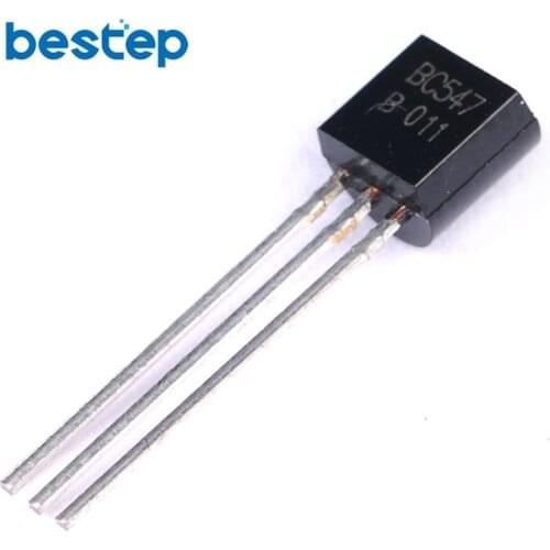 100PCS BC547B BC547 100MA 45V TO-92 Transistor