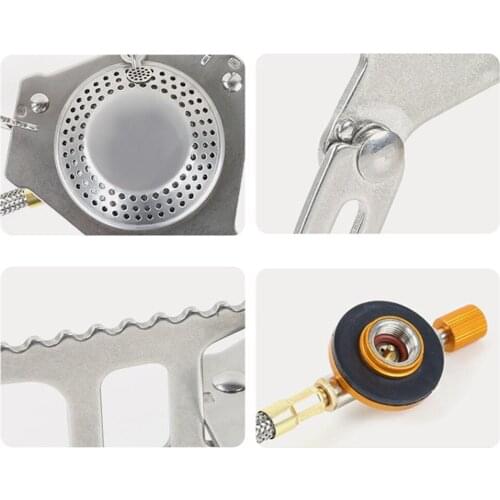 Mini Outdoor Gas Stove Camping Jet Gas Burner Collapsible Split Stove Cooker