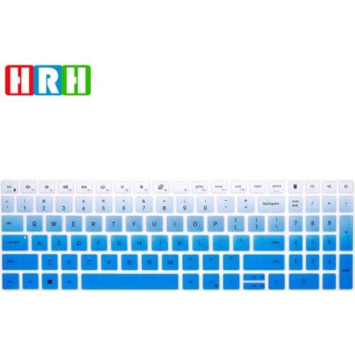 HRH English language Keyboard Covers Keypad Skin Protector Protective Film For Dell Ling Yue 15 5510 15Pro-5518
