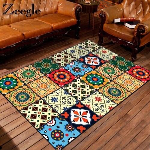 Zeegle Living Room Carpet Anti-slip Office Chair Floor Mats Soft Carpets For Children Kids Rugs Bedroom Carpet Bedside Rug