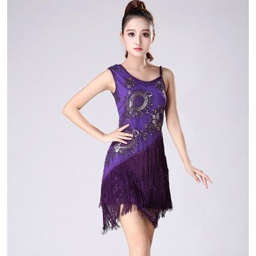 Sexy One Shoulder Strappy Sequin Beading Fringe Dance Party Dress Floral Embroidered 1920s Great Gatsby Flapper Dress Costumes