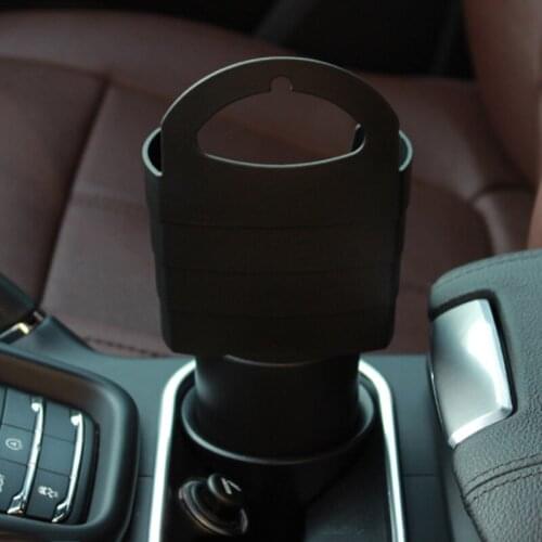 1pc Car French Fries Holder Food Drink Cup Holder Food Grade PP Storage Box Bucket Travel Eat in the car Black