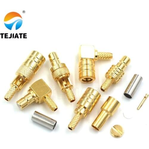 1PCS SMB Connector SMB-K/KW/J/JW-1.5 Bent Male/Female Header Press Welding RG316 Feeder Adapter