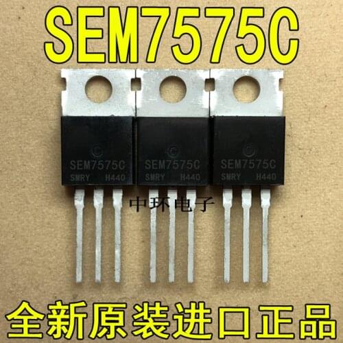 10 pcs SEM7575CA TO220 SEM7575C SEM7575 7575CA 75A/75V MOS