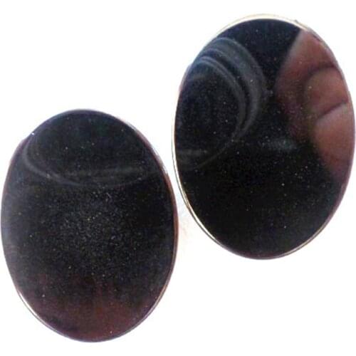 2 pieces/lot) Wholesale Natural Hematite Oval CAB CABOCHON 40x30mm Free Shipping Fashion Jewelry Z4730