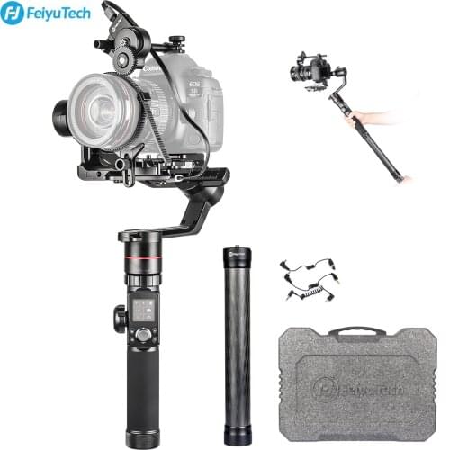 FeiyuTech AK4000 3-Axis Camera Stabilizer Gimbal 4 kg Payload with Follow Focus Control for Canon 5D Panasonic Nikon D850 SONY
