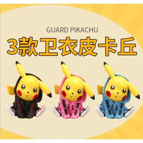3PCS Cartoon Sweater Pik 6CM PVC Cartoon Action Figure Collection Toy Retail