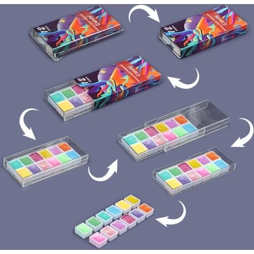 Watercolor Paint Set Metallic Glitter For Artists School Stationery