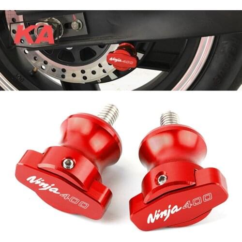 For Kawasaki NINJA400 NINJA 400 2018 2019 2020 Motorbike CNC Accessories Swingarm Spool Sliders Stand Slider Screws Bolts 8MM