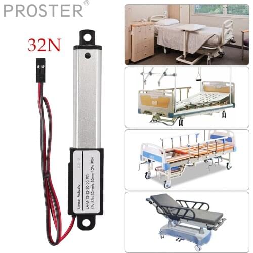 PROSTER 12V 32N Linear Actuator Motor For Auto RV Electric Door Opener Aluminum Alloy Push Bar Automatic Disconnect Electricity