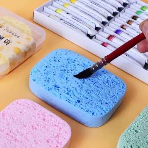 Art brush Painting Super A Bsorbent Sponge Magic Cotton Water Powder Watercolor Brush Cleaning Painting Box Art Supplies