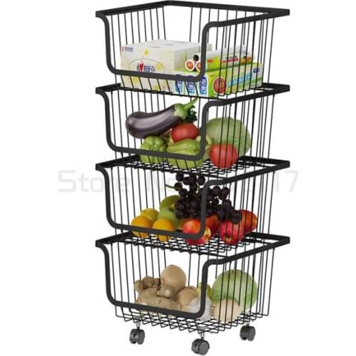 304 stainless steel kitchen rack landing household goods storage basket fruit and vegetable rack room organizer