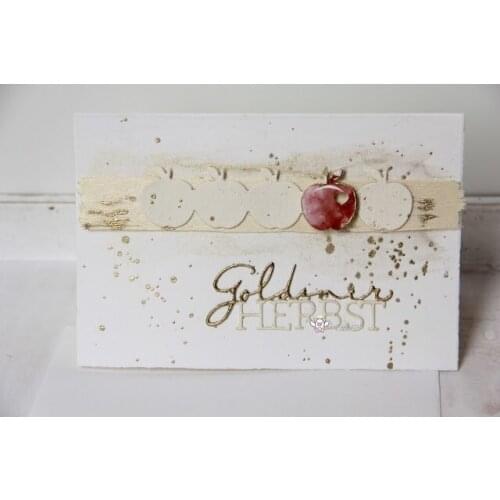 Mmao Crafts Metal Steel Cutting Dies New German autumn letter Stencil For DIY Scrapbooking Paper/photo Cards Embossing Dies