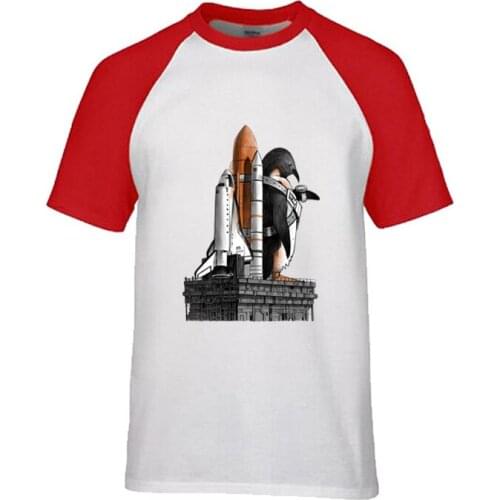 Men t-shirts t shirts tshirts Penguins dream space rocket Comfort Clothing Turkish Hemp Army 220gsm Overruns Transfers Hoodie