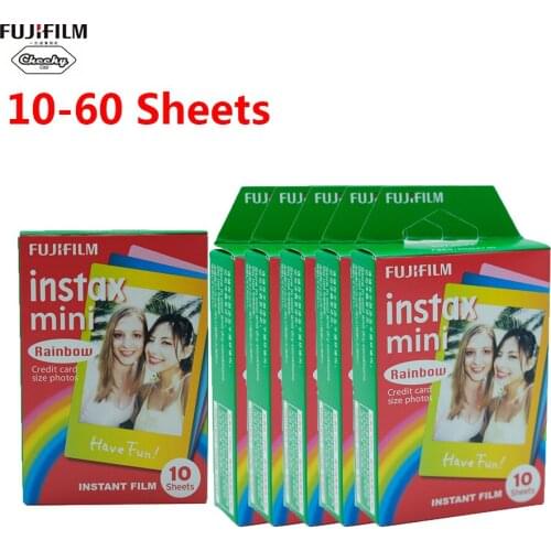 Original Fujifilm Instax 10-60 Sheet Mini Film For Fuji Fujifilm Instax Mini 7/8/9/10/30/50s/7s/90/25/20i/25i/50i/55i/Share SP-1