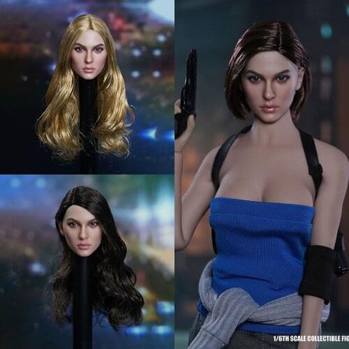 Pre-order SUPER DUCK 1/6 SDH025 Russian Beauty Head Sculpture Female Soldier Head Carving Fit 12'' Action Figure Body Dolls