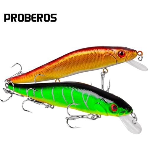 PROBEROS 1PCS Floating Minnow 14cm-23g Topwater Fishing Lure Artificial Hard Bait Surface Wobblers Bass Swimbait Fishing Tackle