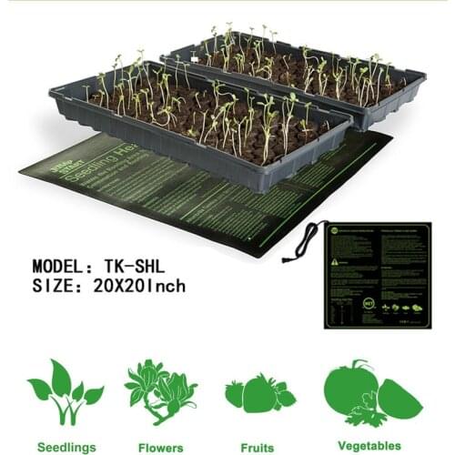 Heating Mats Durable Seedling Heating Mat IP67 Warm Mat Vegetable Flowers Waterproof Germination Propagation Clone Starter Pad