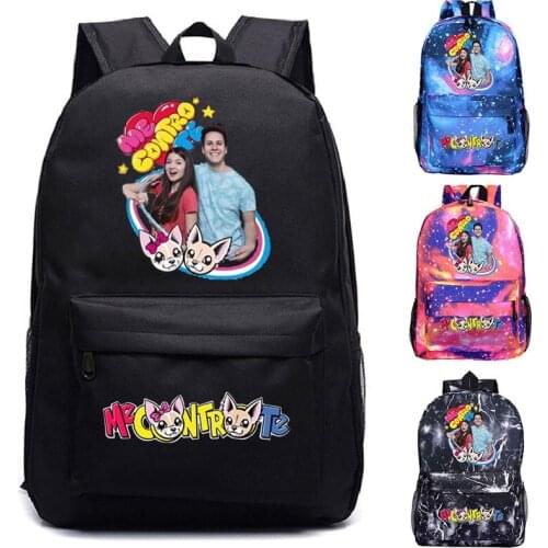 Mochila Me Contro Te Backpacks School Bags Boys Girls Kids Travel Bag Canvas Bagpacks School Backpack Men Women Casual Knapsack