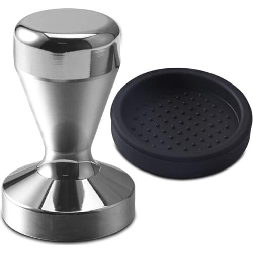 Coffee Tamper 51Mm Espresso Coffee Stamp Coffee Press Stainless Steel with Tamper Mat for Coffee, Espresso, Tamping