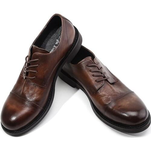 Fashion Style Oxford Shoes Men Luxury Leather Shoes Men Lace Up Black Wedding Office Shoes Formal Men Shoes