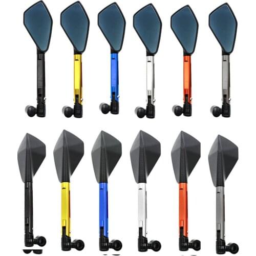 Universal 27.6CM Motorcycle Rear View Side Mirrors For Yamaha For Kawasaki For Honda For Suzuki