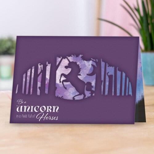 Unicorn Hollow Out Lace Metal Cutting Dies Cut Die Mold Card Scrapbook Paper Craft Knife Mould Blade Punch Stencils 2021 New