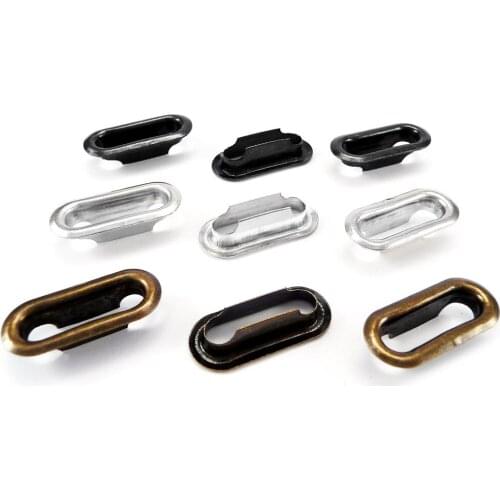 10sets Oval Shaped Brass Eyelets with Washer 8mm-30mm Leather Craft Grommet Clothing Bags Repair Eye Rings