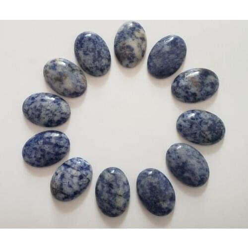 2018 hot sale fashion top quality sodalite Stones Oval CAB CABOCHON for jewelry Accessories wholesale 20pcs/lot free 25x18mm