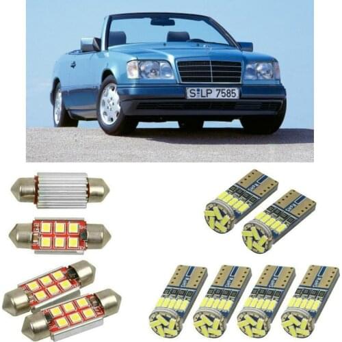 Interior led Car lights For mercedes e class convertible a124 cabrio bulbs for cars License Plate Light 6pc