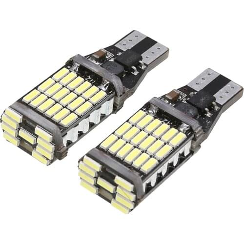 Car Reversing Lamp T15 4014 45smd Decoding Non Polar Bright Reversing Lamp Turn Signal CANbus Brake Light Led Lights for Car