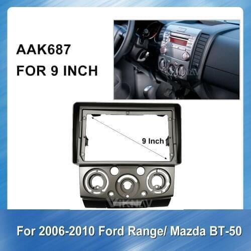 9 Inch Car Auto Radio Multimedia fascia For Ford Everest Ranger for Mazda Bt-50 2006-2010 Installation Kit plate panel Frame