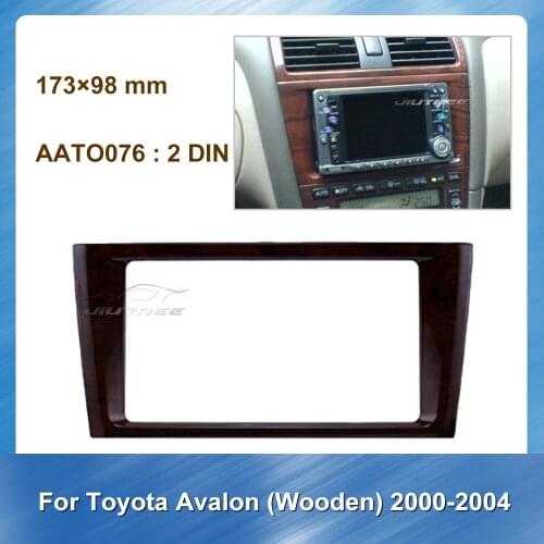 Car Fascia Radio Audio Frame For Toyota Avalon Wooden 2000-2004 Car DVD Player frame CD Fascia Car Stereo GPS Installtion Dash