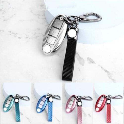 Cabon Fiber Car Remote Key Case for Nissan Qashqai J10 J11 X-Trail T31 T32 Kicks Tiida Pathfinder Murano Note Juke Infiniti
