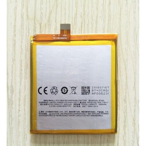AZK High Quality BT43C 2450mAh Replacemant Battery for Meizu M2MINI M2 MINI meilan 2 phone + Tracking Code