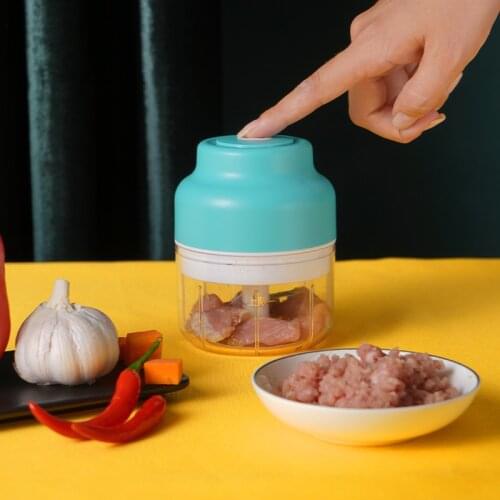 USB Wireless Electric Mincer 100/250ml Garlic Masher Press Vegetable Chili Meat Grinder Food Crusher Chopper Kitchen Accessories