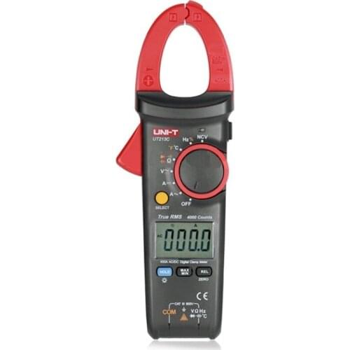 UT213C 400A Digital Clamp Meters LCD Digital Clamp Multimeters True RMS 600V/400A 10Hz~1MHz Digital Clamp Multimeter