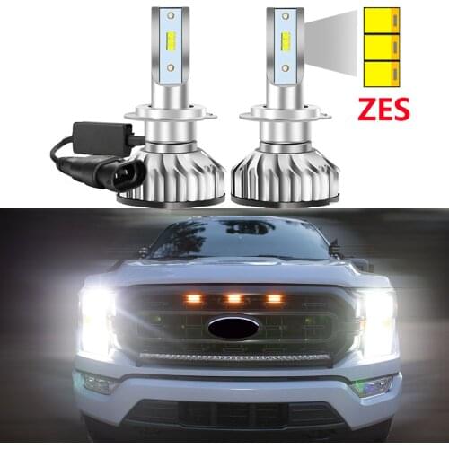For Ford F-150 2018 2019 2020 2021 Led Headlight Bulbs with ZES Chips High Low Beam Car LED Headlamp Super Bright
