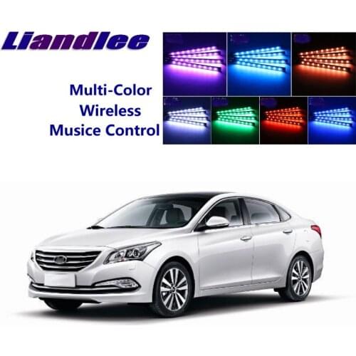 LiandLee Car Glow Interior Floor Decorative Atmosphere Seats Accent Ambient Neon light For Hyundai Mistra / Mingtu