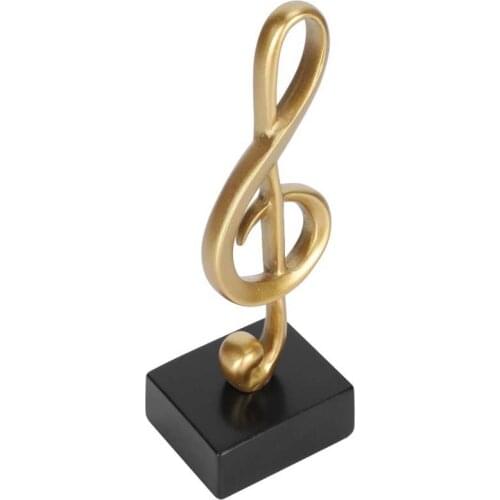 Miniature figurines home decoration Music Note Statue Sculpture Figurine Ornaments Decoration for Home Office Desk