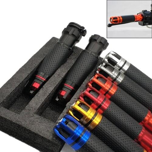 Motorcycle Anti-Skid Handle ends handlebars Racing hand grips CNC 22mm 7/8" For Yamaha xjr 1400 fjr 1300 XJR400 BT1100 bt 1100