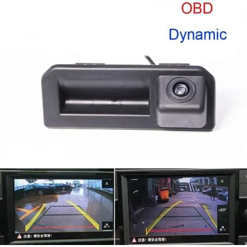 Original Dynamic HD CCD Handle Switch Car Rear View Camera For Audi Q2 Q2L Q5L A5 Skoda Rapid 2020 KODIAQ Polo