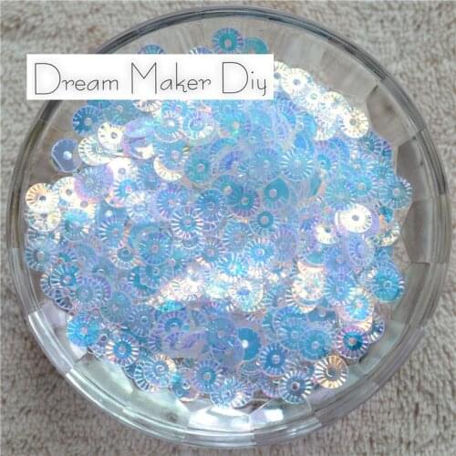 50g(2000pcs) 6mm Round Wheel Loose Sequins Brilliant Colors Platting Paillettes Sewing Wedding Garment Craft Decoration Confetti