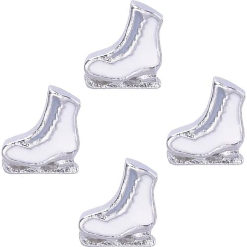 20Pcs/Lot F186 Ice Skate Floating Charms Finding Sports Pendant Memory Locket Jewelry