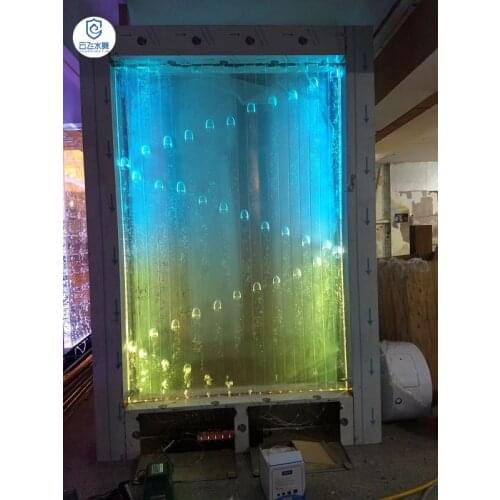 Custom: electronic water dance bubble screen partition wall, large engineering project lamp, aquarium bubble round cakes screen