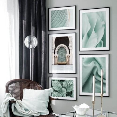 Seaside Scenery Poster Home Wall Art Decor Canvas Painting Plant Flower Picture Home Decor Nordic Art Painting for Dormitory