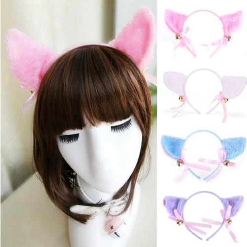 2020 Cat Ear Pattern Headband For Women Girls Cosplay Hairband Birthday Party Headwear Hair Accessories