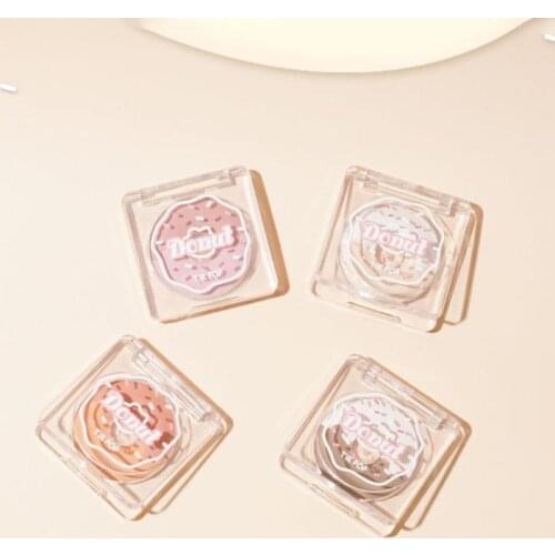 Cute Donut Blush Highlighter Makeup Palette Brighten Skin Face Contouring Powder Long Lasting Natural Face Cosmetics TSLM1